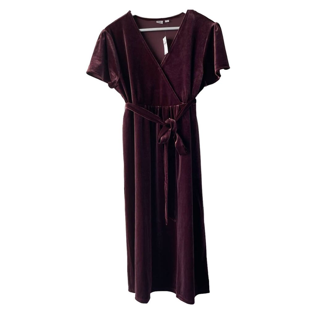 GAP Women's Midi Dress in Deep Purple